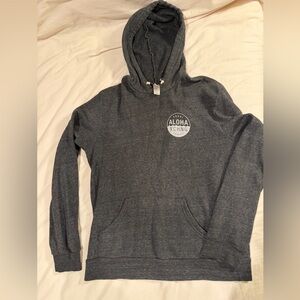 Aloha EXCHANGE women’s small Dark Gray Hooded Sweatshirt hoodie